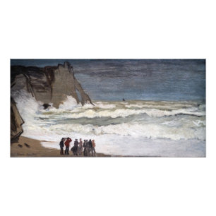 Foto Claude Monet - Mar Grosso em Etretat