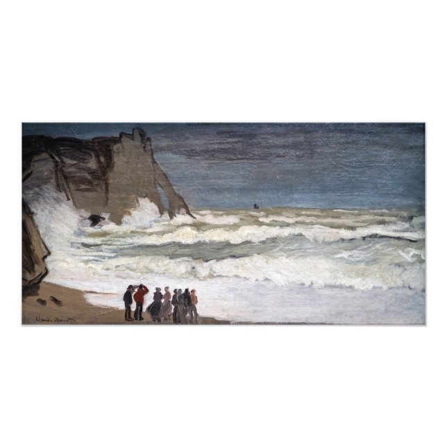 Foto Claude Monet - Mar Grosso em Etretat (Frente)