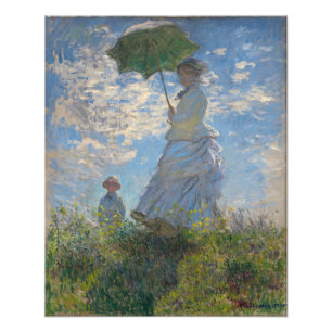 Foto Claude Monet Mulher com um Guarda-Sol Arte Refinad