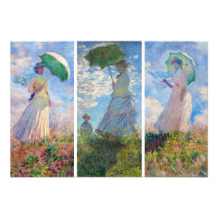 Foto Claude Monet - Mulher com uma série de Parasol