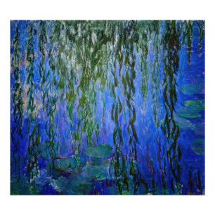 Foto Claude Monet - Nenúfares com salgueiro chorão