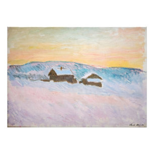 Foto Claude Monet - Paisagem Noruega, Casas Azuis