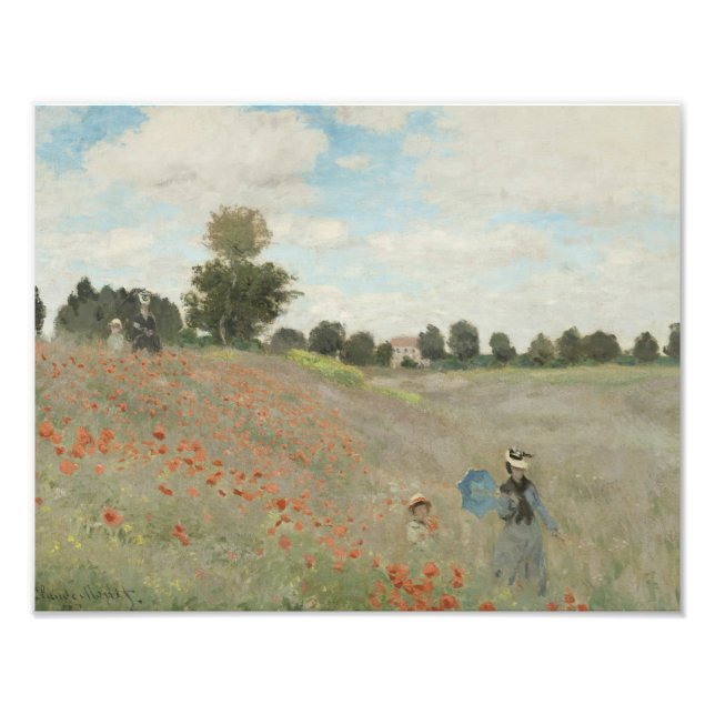 Foto Claude Monet - Poppy Field (Frente)