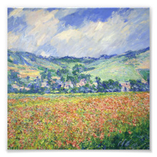 Foto Claude Monet - Poppy Field, Fora De Giverny,