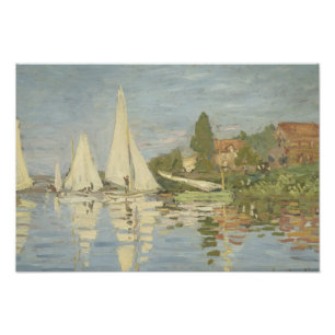 Foto Claude Monet - Regattas em Argenteuil