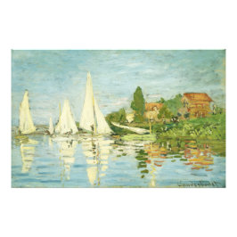Foto Claude Monet. Regattas em Argenteuil
