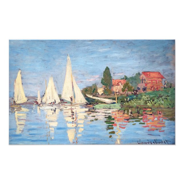 Foto Claude Monet - Regattas em Argenteuil (Frente)