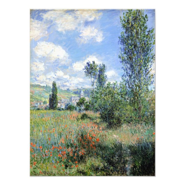 Foto Claude Monet View do Vétheuil (Frente)