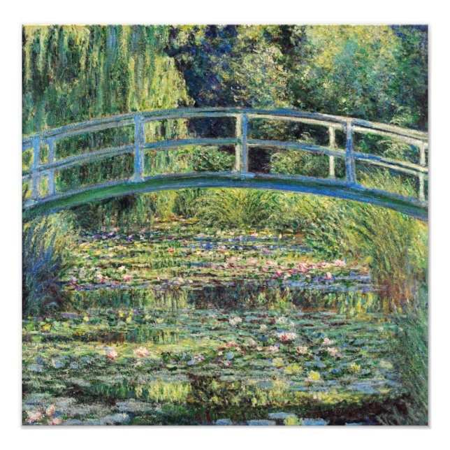 Foto Claude Monet - Water Lily Pond & Japanesese Bridge (Frente)