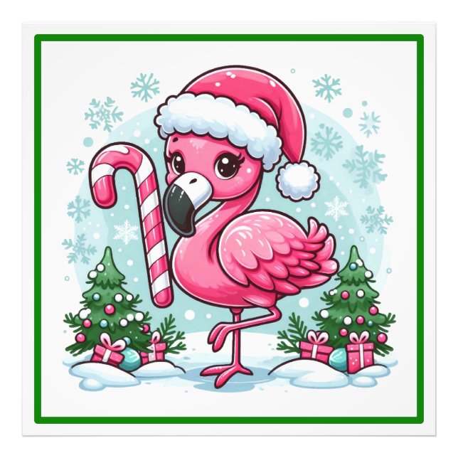 Foto Clipart-27301 de Sublimação do Flamingo de Natal (Frente)