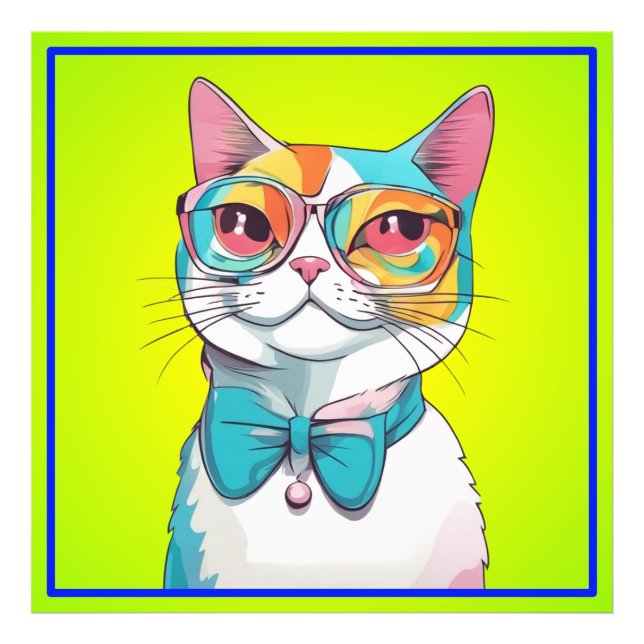 Foto Clipart de Ilustração de Cat (Frente)