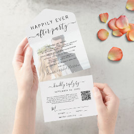 Foto Código QR Casamento Recepção Felizes para Sem