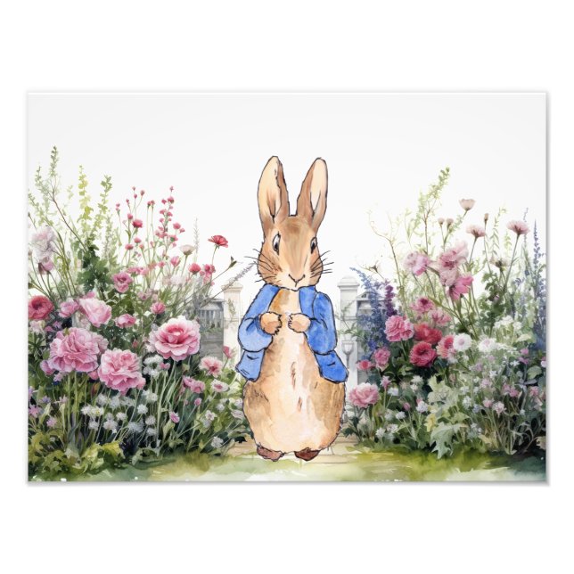 Foto Coelho clássico com flores silvestres (Frente)