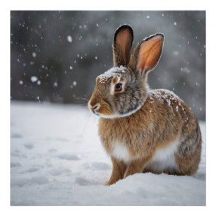 Foto Coelho da neve do inverno