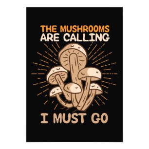 Foto Cogumelos caçadores de cogumelos estão chamando