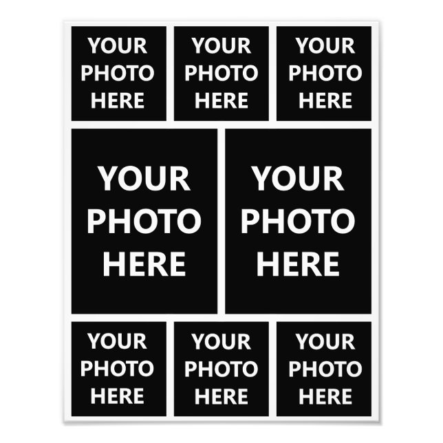 Foto Colagem 6 Fotos da Família Retrato Quadrada 2 (Frente)