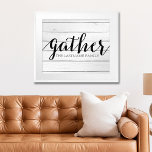 Foto Coleta Russa - Madeira Blindada com Família Person<br><div class="desc">Um design de conserto de moda com um toque moderno. Adicione uma sobrenome para fazer uma recordação de excelente para qualquer casal.</div>