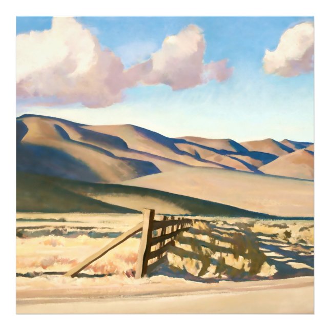 Foto “Colinas de Nevada” por Maynard Dixon (Frente)