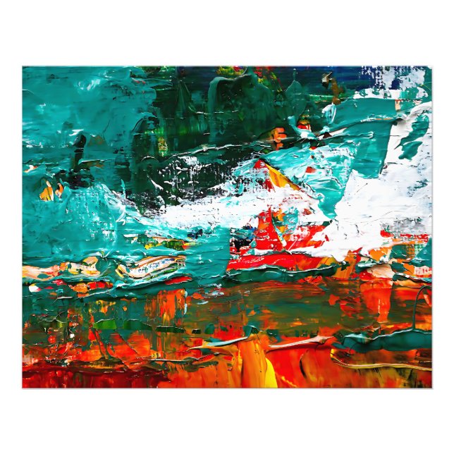 Foto Colisão Tropical Abstrata (Frente)