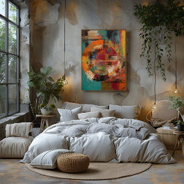 Foto Collage Abstracto de Círculo Colorido