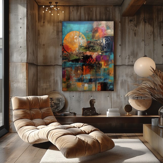 Foto Collage Abstracto de Sol y Texturas (Criador carregado)