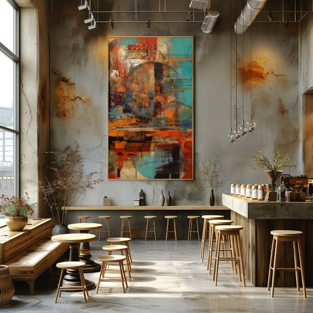 Foto Collage Abstracto de Trazos y Círculos (Criador carregado)