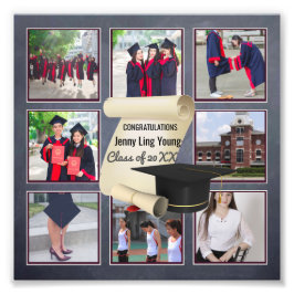 Foto Collage Graduation WALL ART - Comemorativo