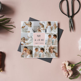 Foto Collage Mãe Nós Amo Você Melhor Presente Mãe