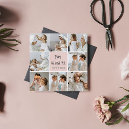 Foto Collage Mãe Nós Amo Você Melhor Presente Mãe