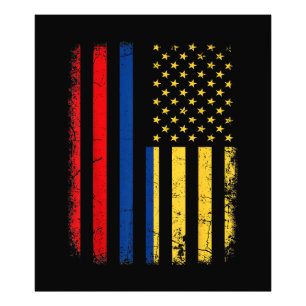 Foto Colombiana - Bandeira Americana Colombiana Roots C