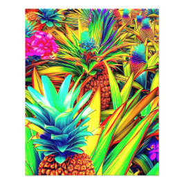 FOTO COLORFUL PINEAPPLE PATTERNS