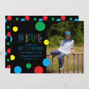 Foto Colorida de Bolas de Salto de Aniversário de 