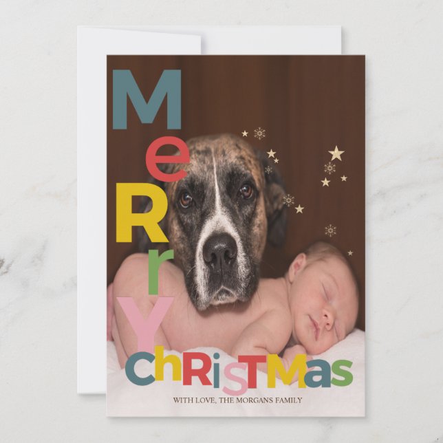 Foto Colorida de Feliz Natal (Frente)