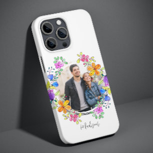 Foto Colorida Floral Simples Moderna Personalizada