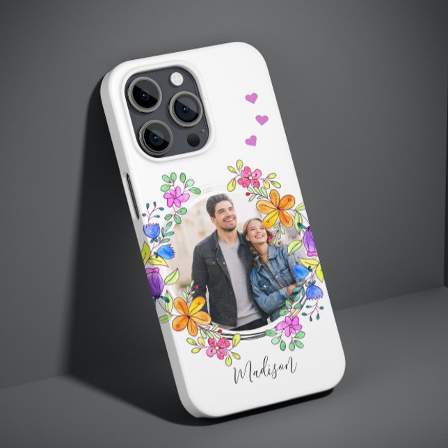 Foto Colorida Floral Simples Moderna Personalizada (Criador carregado)