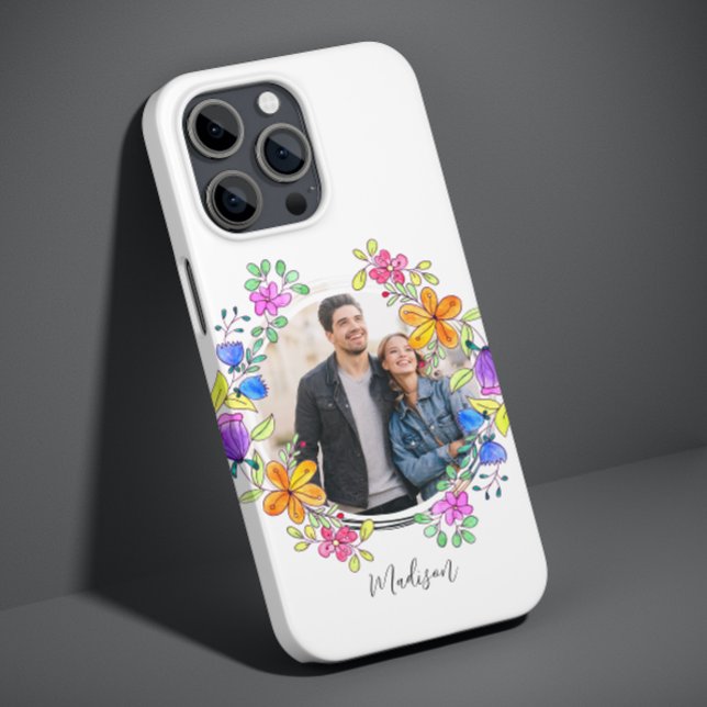 Foto Colorida Floral Simples Moderna Personalizada (Criador carregado)
