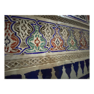 Foto Colorida Plaster e Azulejo - Marraquexe, Marrocos
