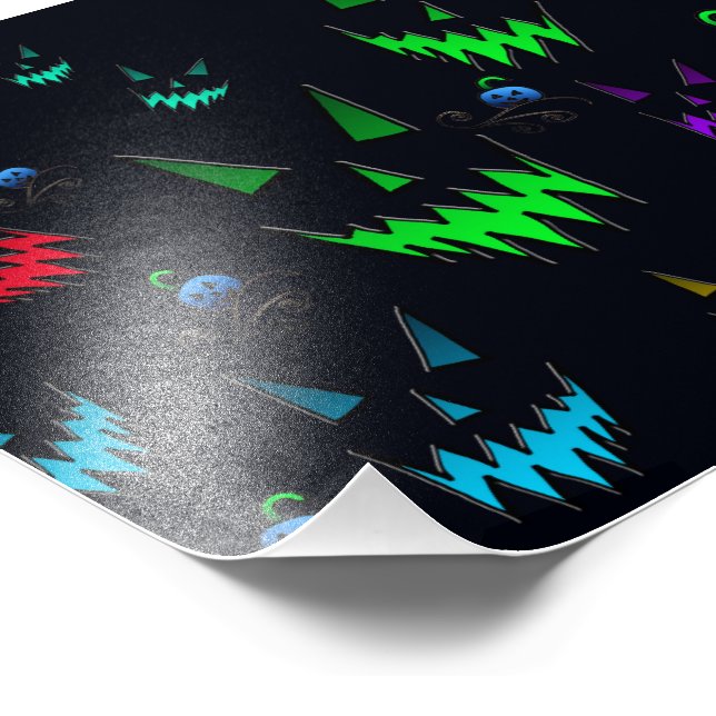 Foto Colorido Jack O' Lanternas (Borda)