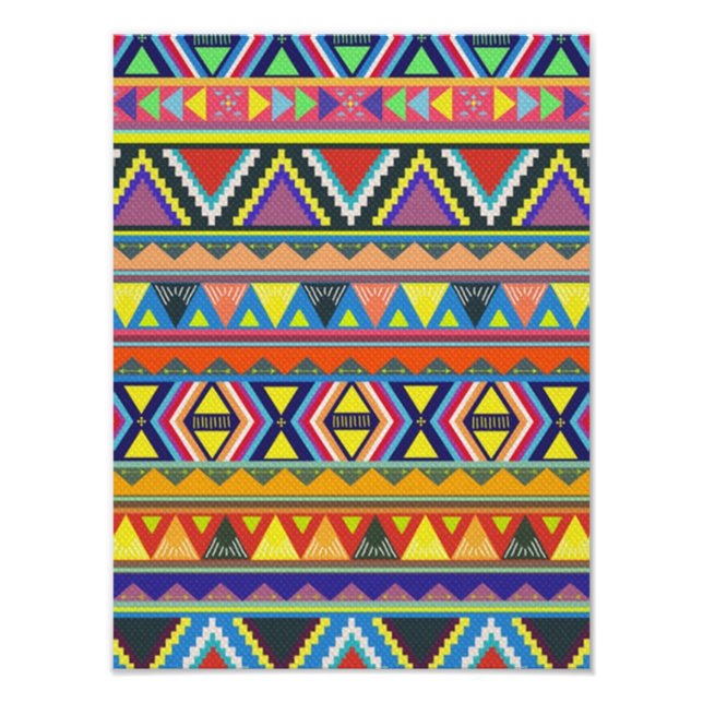 Foto Colorido Oeste Americano Nativo (Frente)