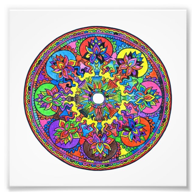 Foto Colorir Mandala (Frente)
