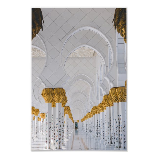 Foto Colunas Sheikh Zayed Grande Mesquita, Abu Dhabi (Frente)