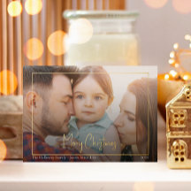 Foto com quadro horizontal do script Boho Christma