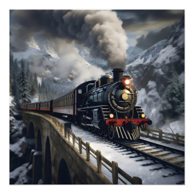 Foto Comboio em Montanhas (Frente)