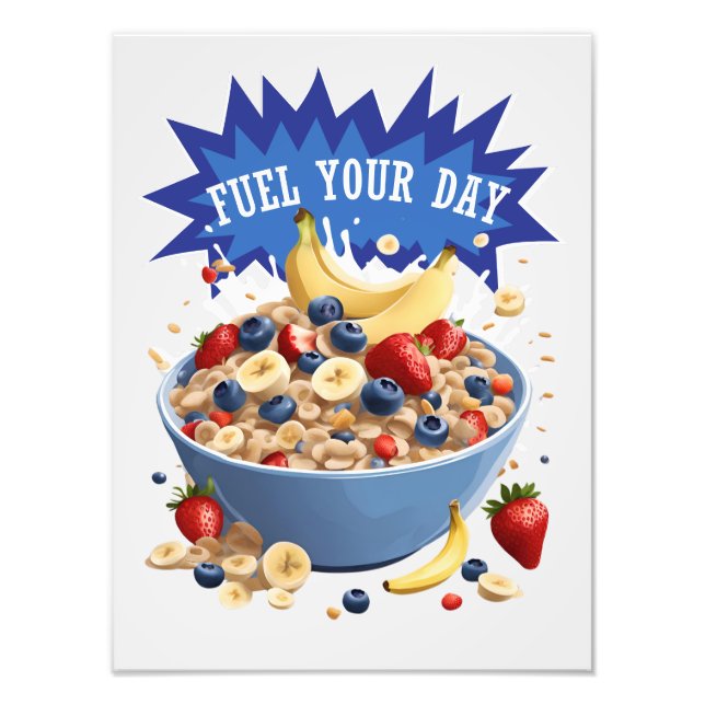 Foto Combustível para o seu cereal do dia (Frente)