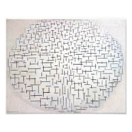 Foto Composição n.o 10, Cais e Oceano | Mondriaan |