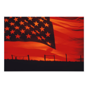 Foto Composto de Digitas da bandeira americana