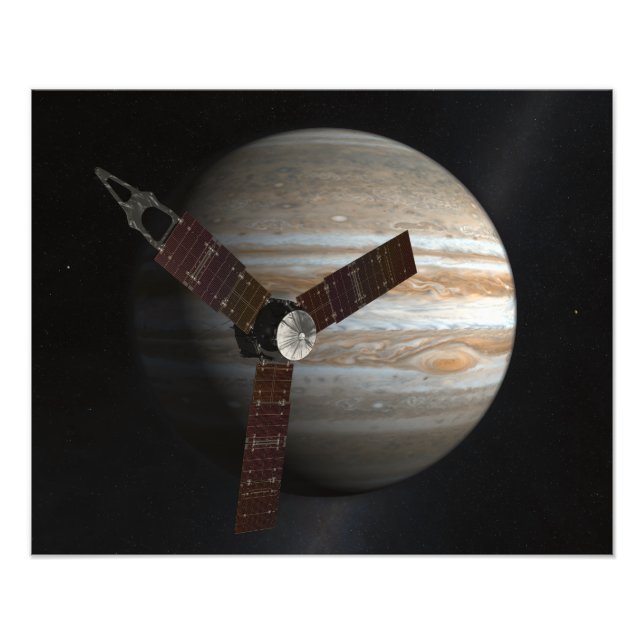 Foto Conceito de artista da espaçonave Juno (Frente)
