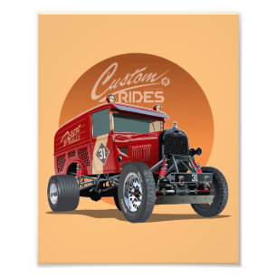 Foto Conceito personalizado de carro de retrocorrida