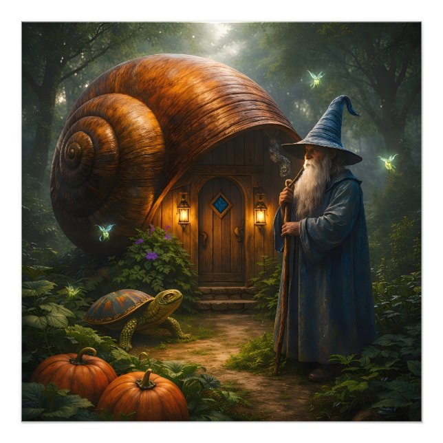 Foto Concha de caracol co casa de campo premium cetim a (Frente)