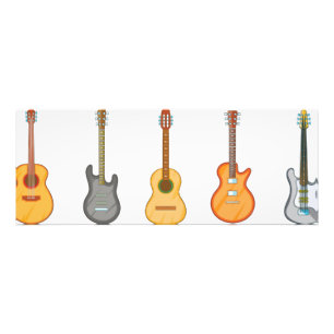 Foto Conjunto de ícones de violão